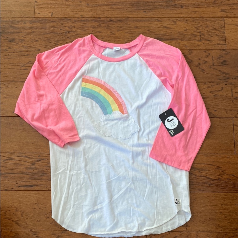 NWT- J La La Originals rainbow tshirt-YXL